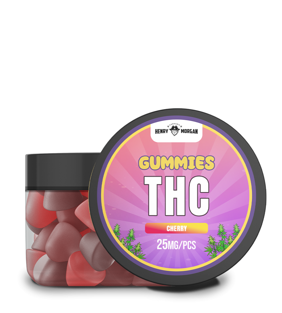 THC GUMMIES 25mg - Cherry