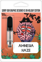 THC-PO patron - Amnesia Haze, 1-2ml